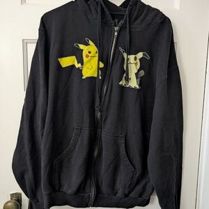 Pokemon Pikachu Black Fleece Jacket